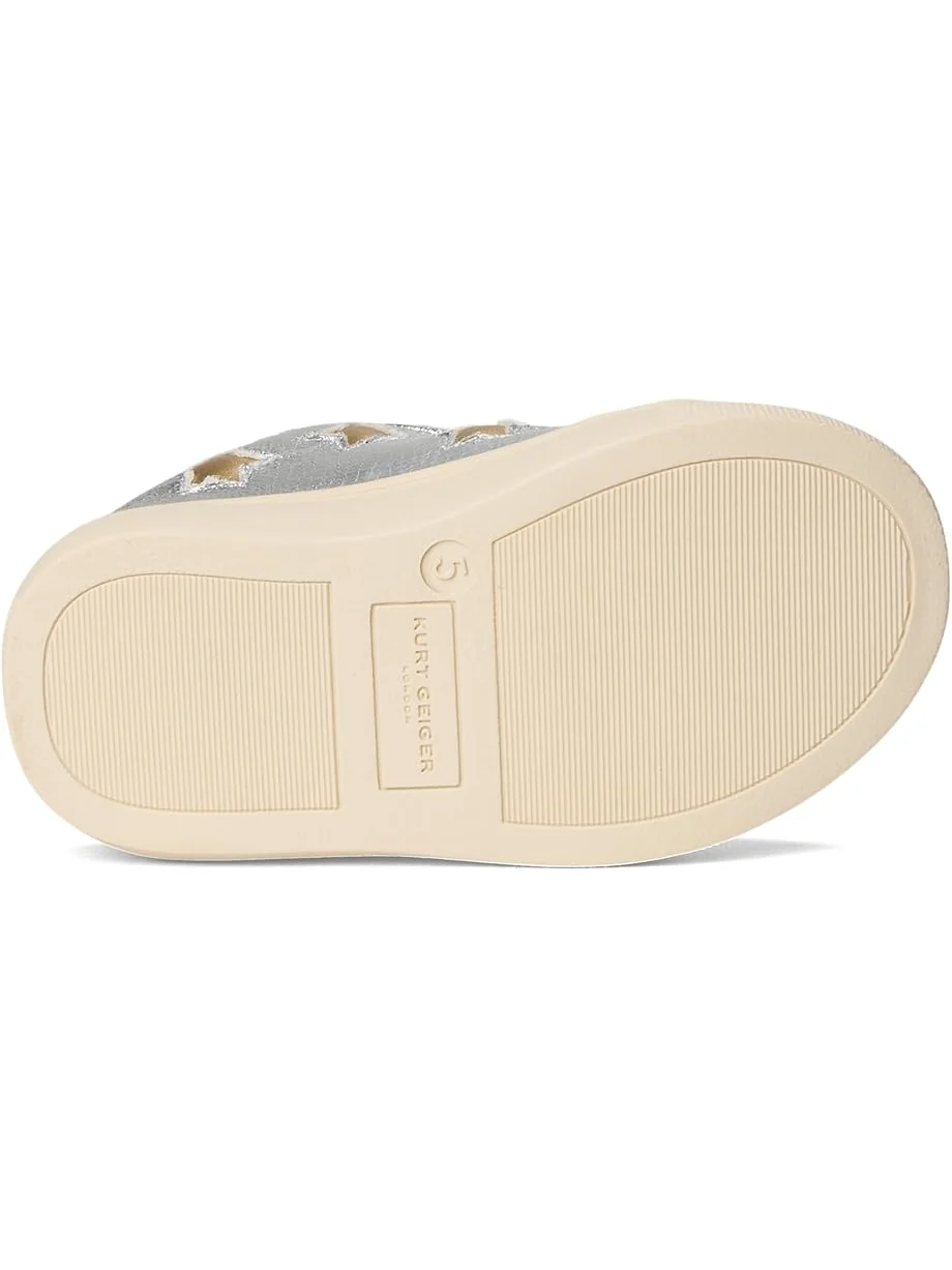 Детские кроссовки Kurt Geiger London Kids Mini Lane Star (Toddler) — изображение 3 из 7, серебристый золотистый