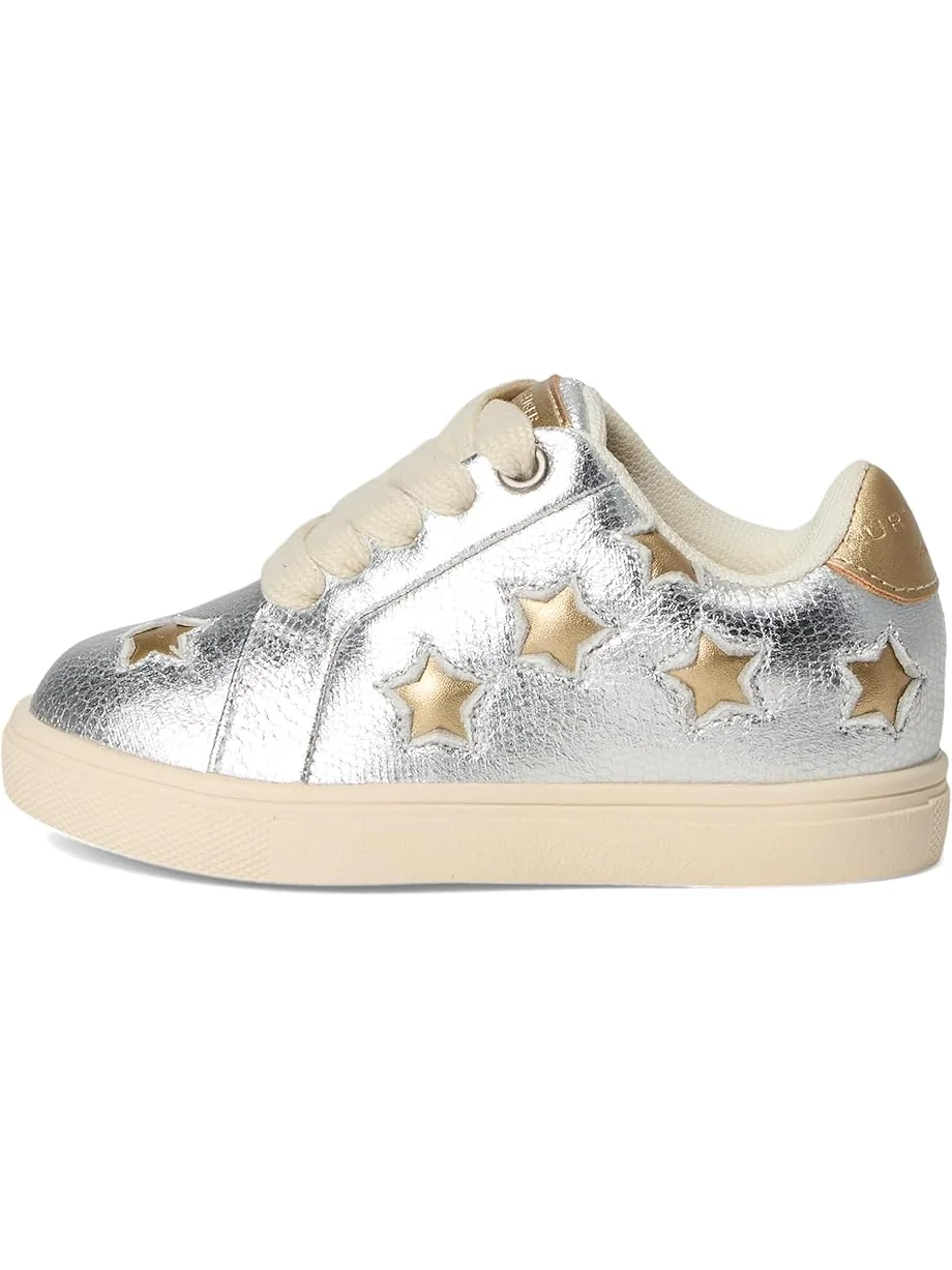 Детские кроссовки Kurt Geiger London Kids Mini Lane Star (Toddler) — изображение 4 из 7, серебристый золотистый