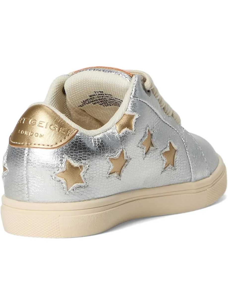 Детские кроссовки Kurt Geiger London Kids Mini Lane Star (Toddler) — изображение 5 из 7, серебристый золотистый