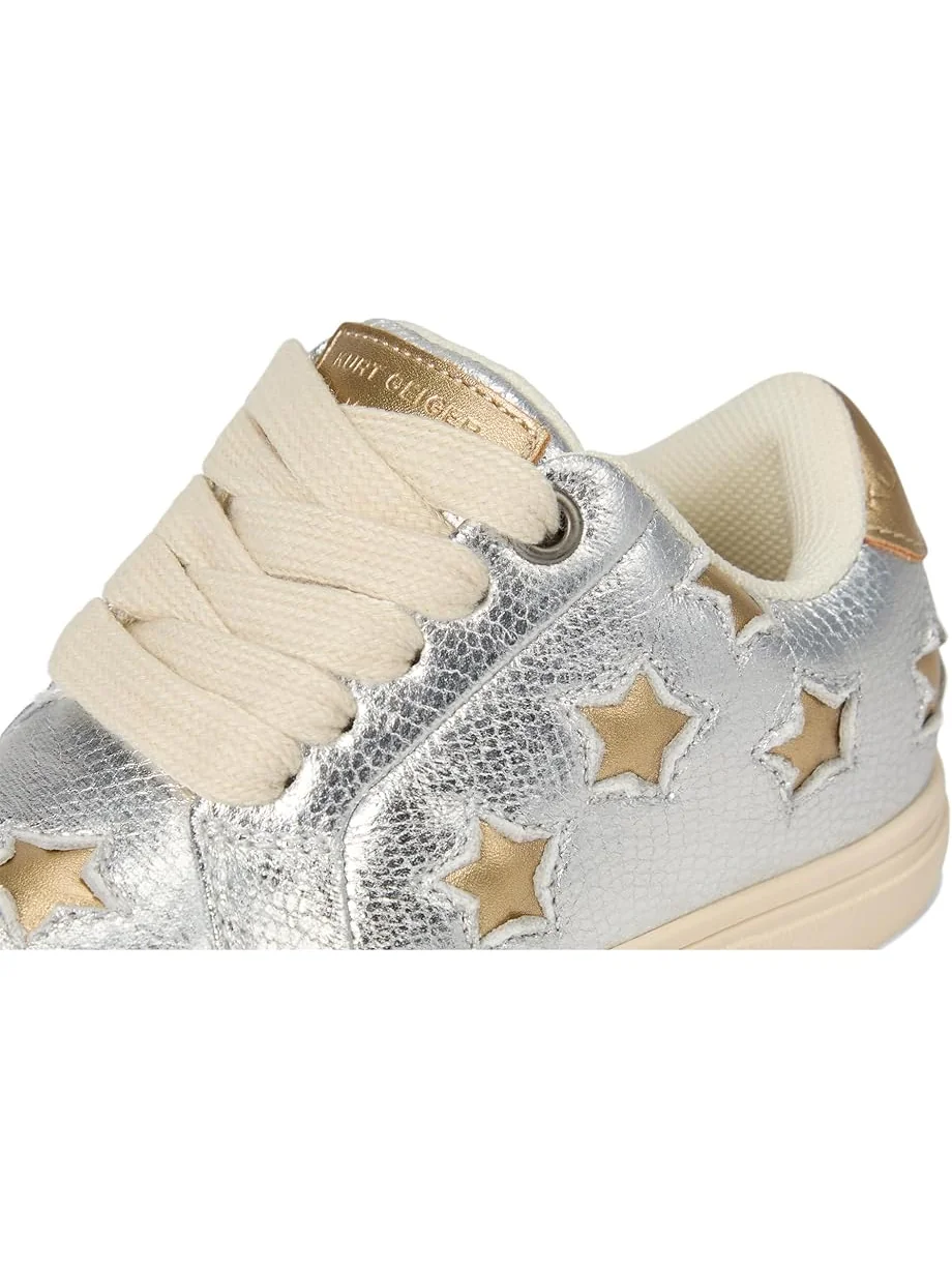 Детские кроссовки Kurt Geiger London Kids Mini Lane Star (Toddler) — изображение 6 из 7, серебристый золотистый