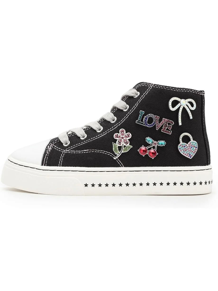 Детские сандалии Steve Madden Joycee (Little Kid/Big Kid) Steve Madden Kids — изображение 4 из 7, черный