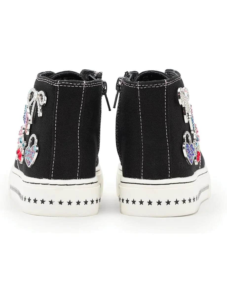 Детские сандалии Steve Madden Joycee (Little Kid/Big Kid) Steve Madden Kids — изображение 7 из 7, черный