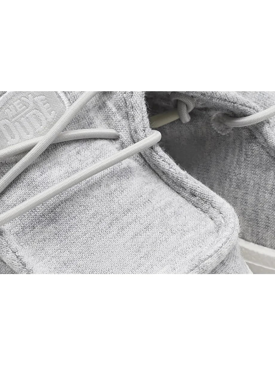 Детские слипоны Lildude Slip-On Stretch Jersey (для малышей) Hey Dude Kids — изображение 6 из 7, светлый серый