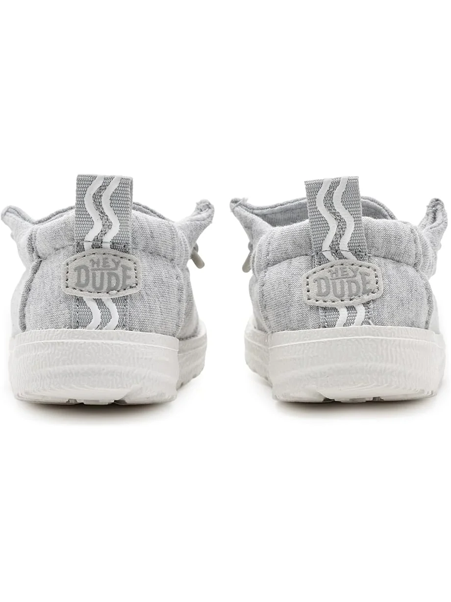 Детские слипоны Lildude Slip-On Stretch Jersey (для малышей) Hey Dude Kids — изображение 7 из 7, светлый серый