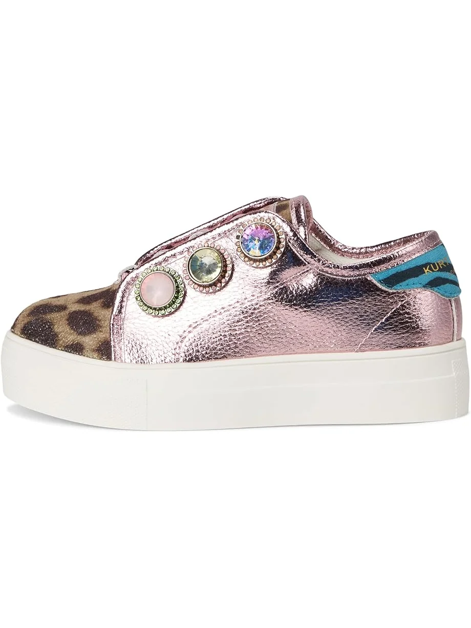 Детские кроссовки Kurt Geiger London Kids Mini Laney Octavia (Little Kid/Big Kid) — изображение 4 из 7, розовый