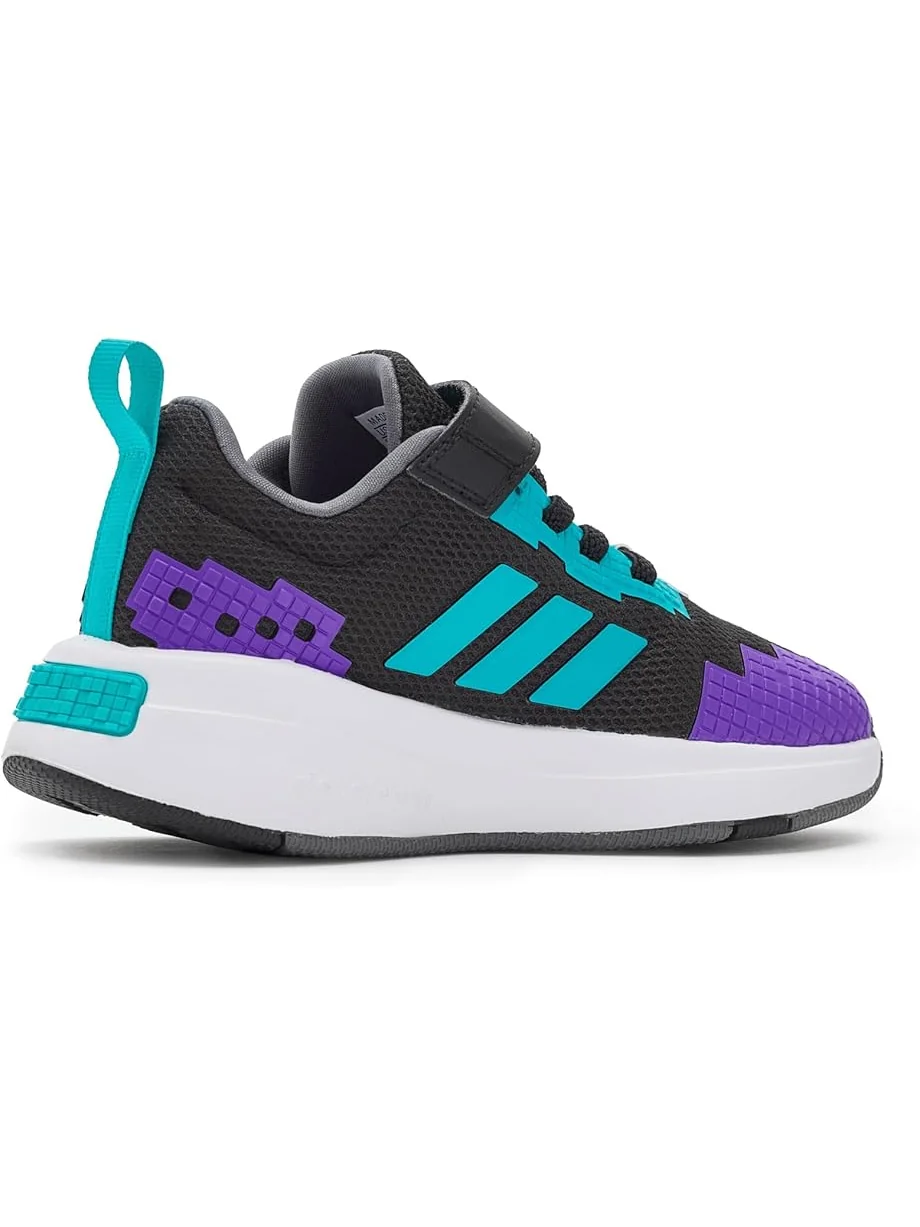 Детские кроссовки Adidas Kids X Minecraft Pro Elastic Lace — изображение 3 из 7, черный/голубой/белый