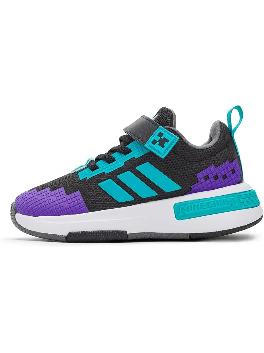 Детские кроссовки Adidas Kids X Minecraft Pro Elastic Lace — изображение 4 из 7, черный/голубой/белый