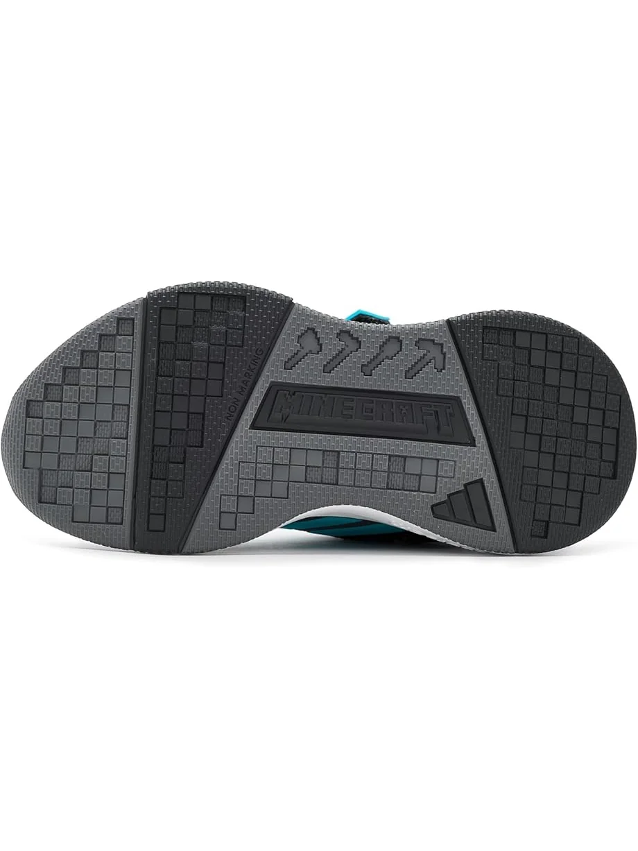 Детские кроссовки Adidas Kids X Minecraft Pro Elastic Lace — изображение 5 из 7, черный/голубой/белый