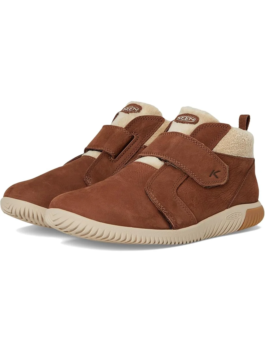 Детские кроссовки KEEN Kids Knx Middie Easy On Strap Comfortable Barefoot Feel (Little Kid/Big Kid) — бежевый
