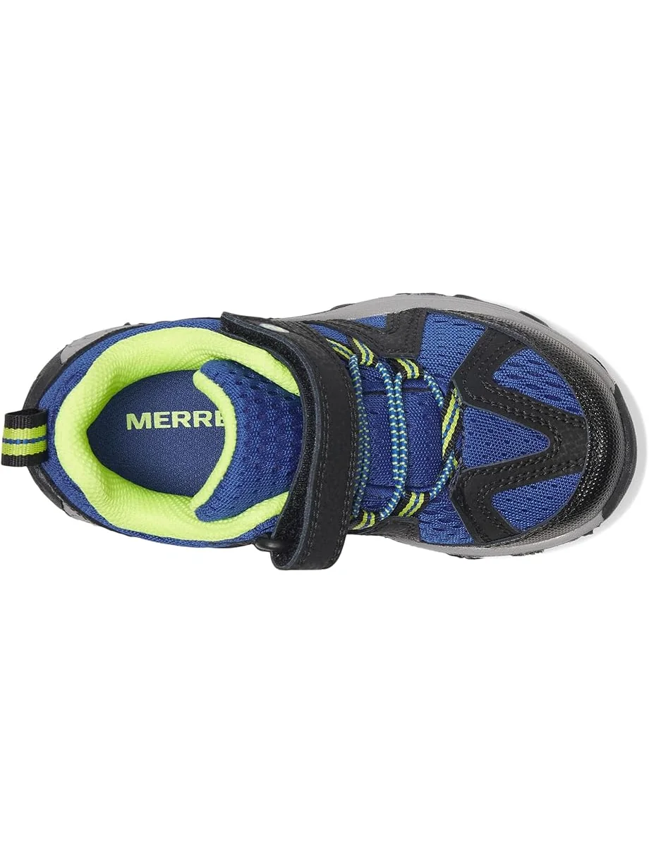 Детские треккинговые ботинки Merrell Ridge Trek (Little Kid/Big Kid) Merrell Kids — изображение 2 из 7, черный/синий