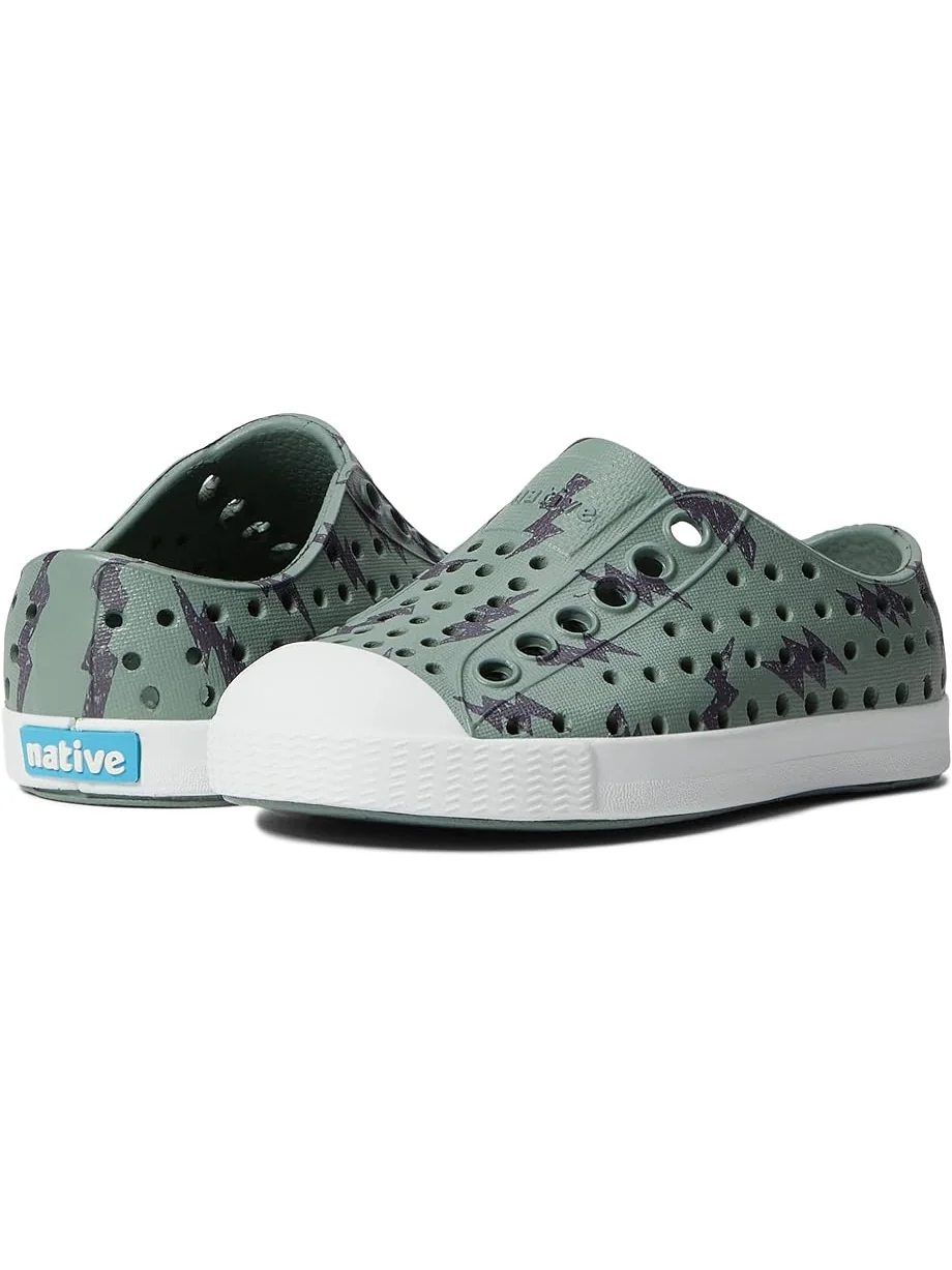Детские кроссовки Native Shoes Jefferson Print (Toddler) Native Shoes Kids — изображение 1 из 6, зеленый/белый