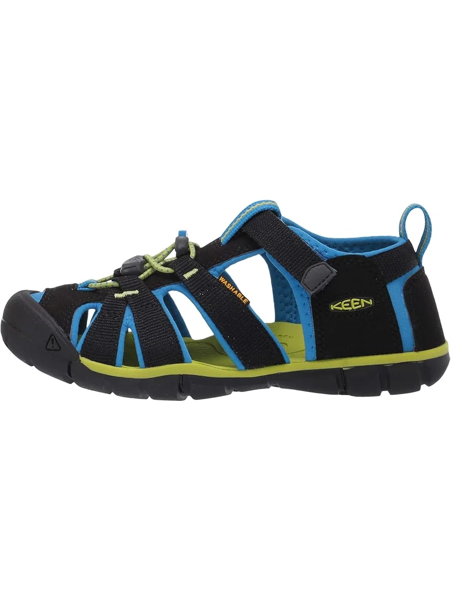 Детские сандалии Keen Seacamp II CNX (Toddler/Little Kid/Big Kid) KEEN Kids — изображение 4 из 7, черный/синий