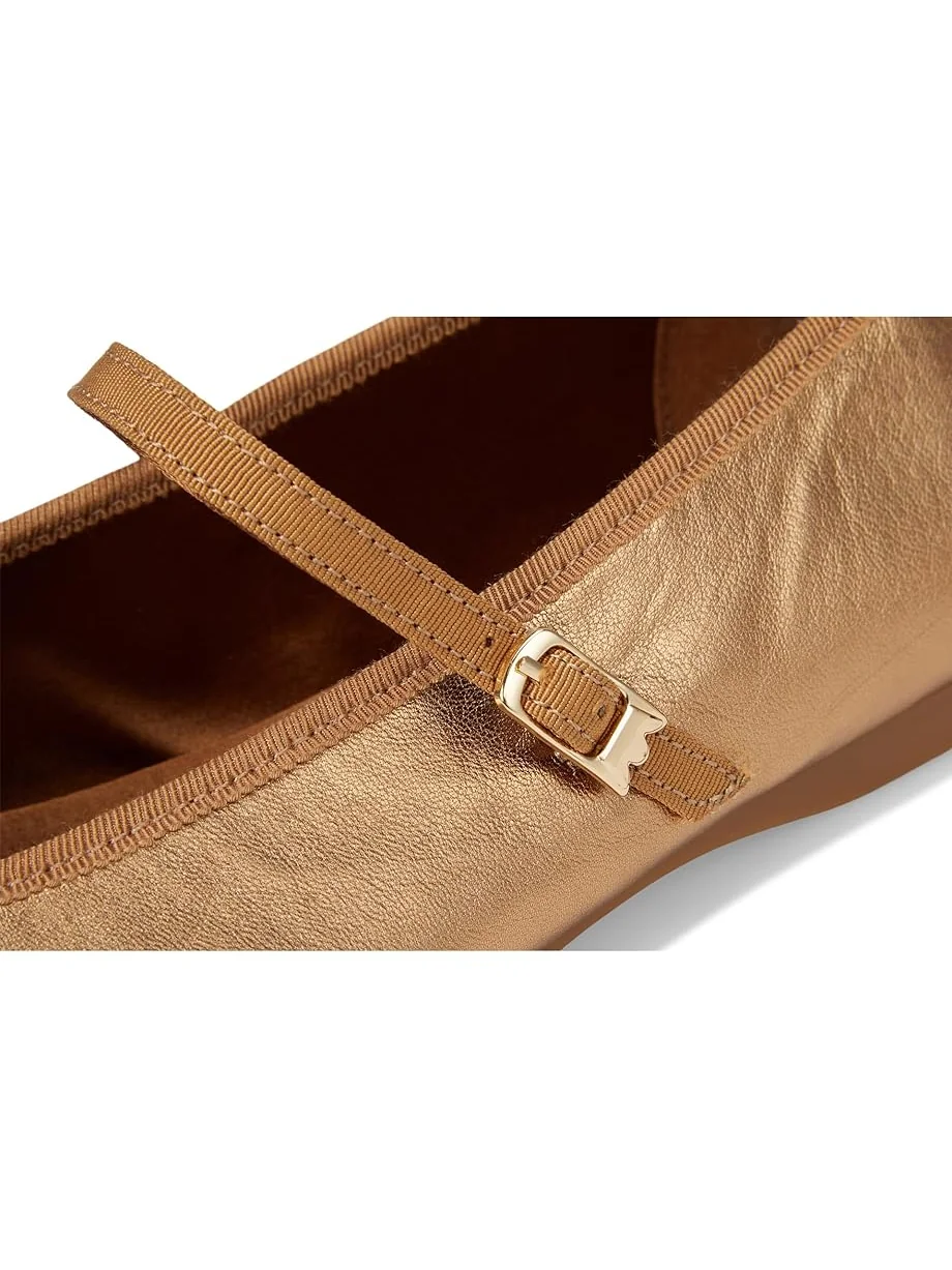 Женские балетки Birdies Hummingbird Mary Jane Leather — изображение 6 из 7, винтажный золотистый