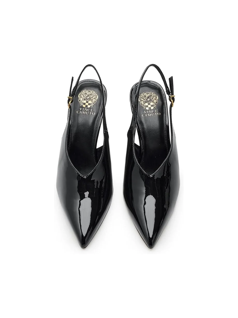 Женские босоножки-танкетки Vince Camuto Meristi Slingback Closed Toe — изображение 2 из 7, черный
