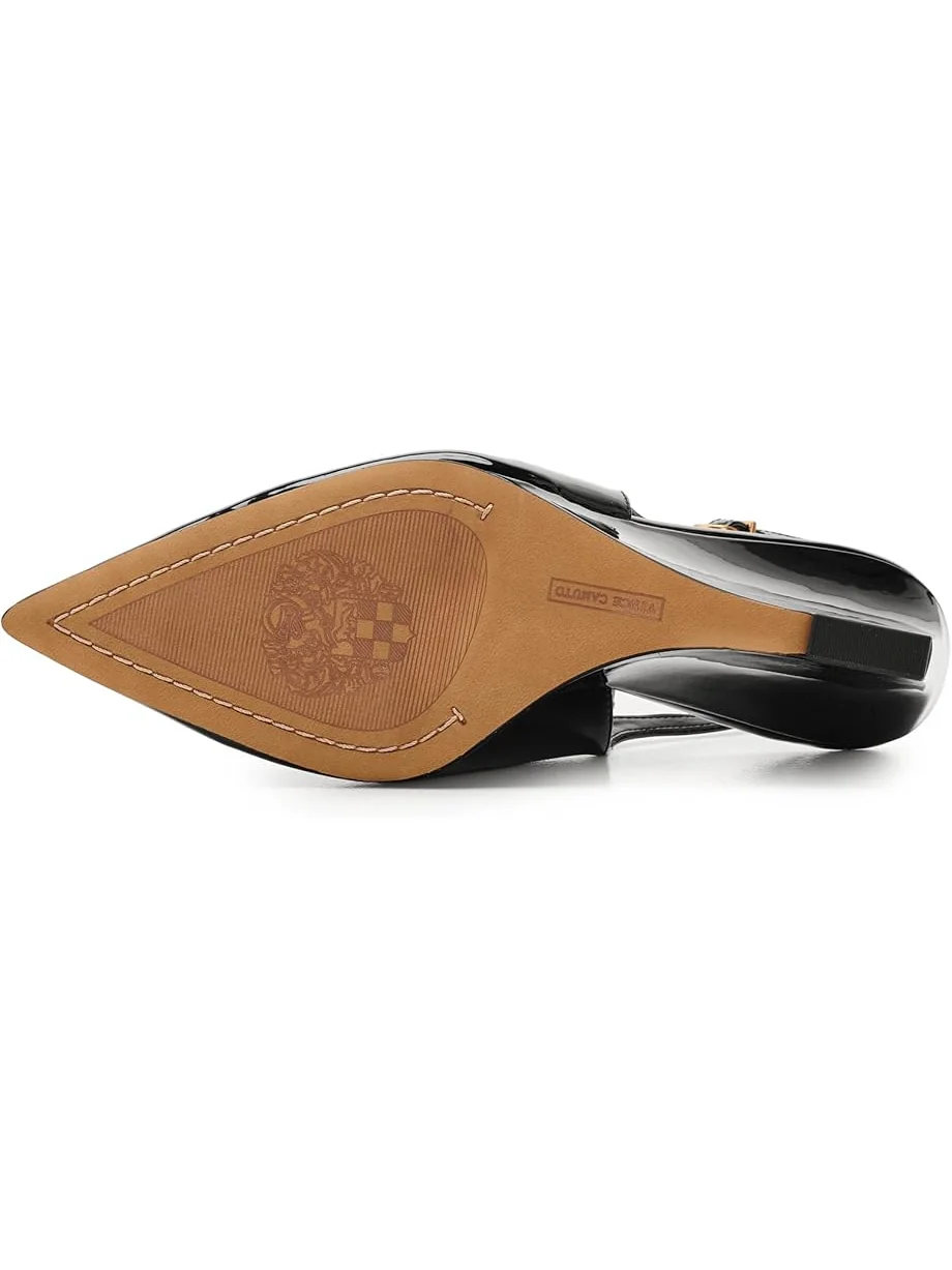 Женские босоножки-танкетки Vince Camuto Meristi Slingback Closed Toe — изображение 5 из 7, черный