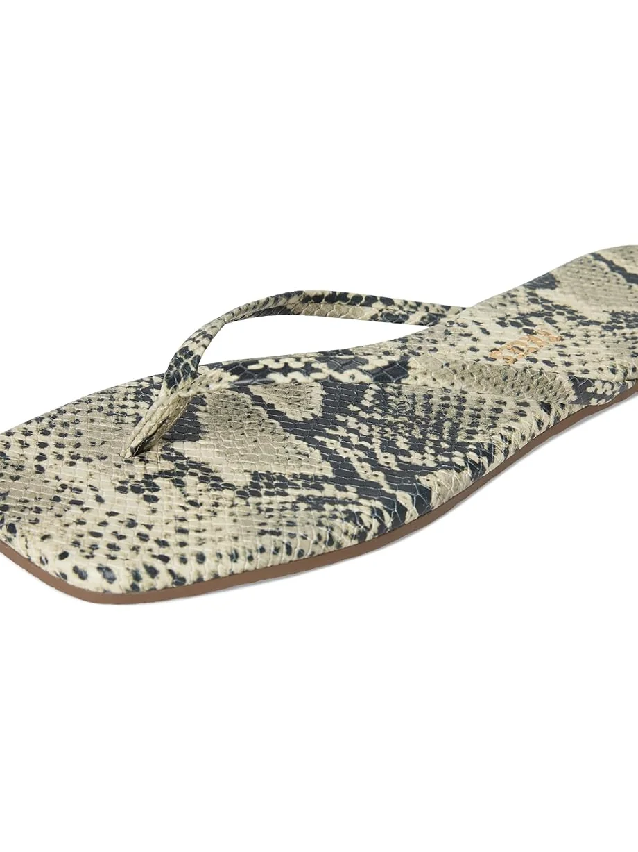 Женские сандалии TKEES Square Toe Exotics — изображение 6 из 7, песок