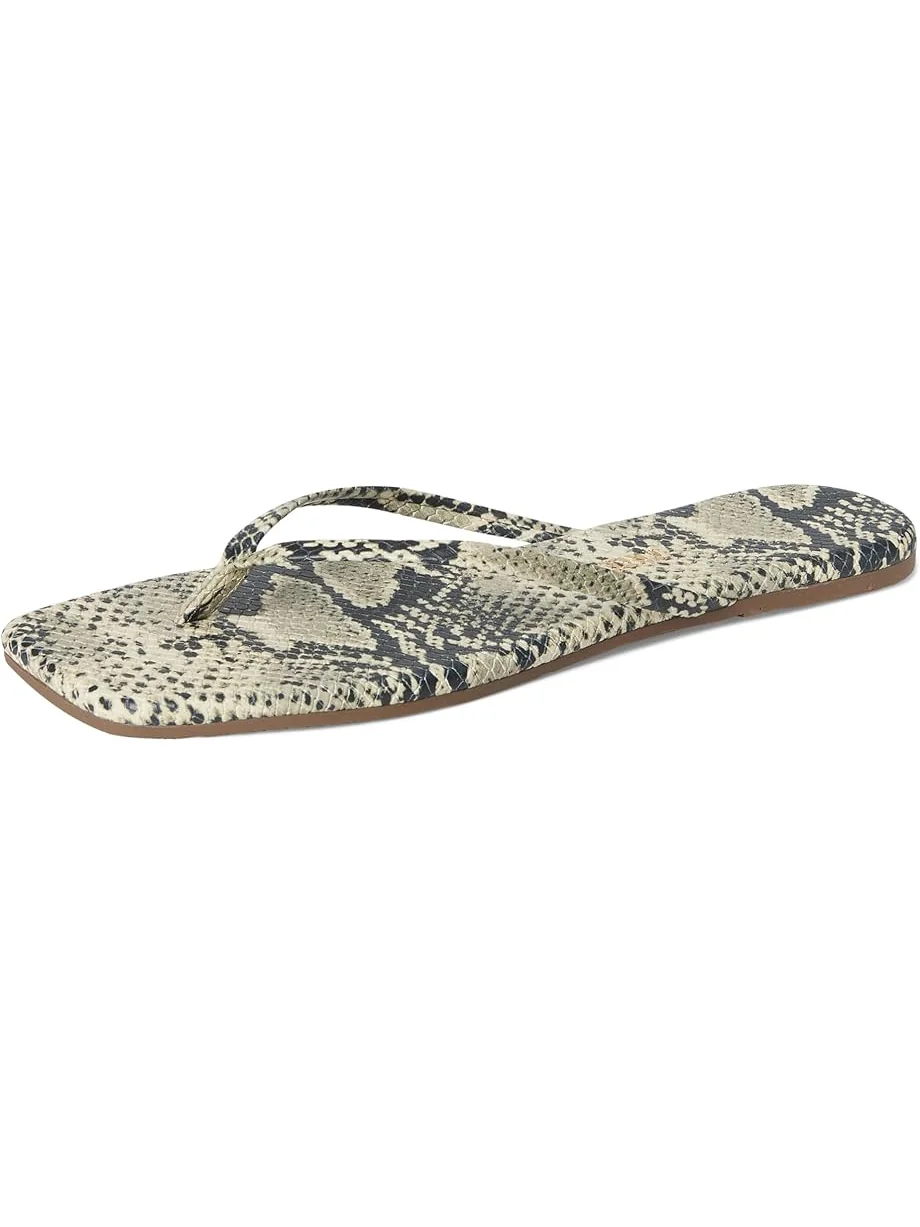 Женские сандалии TKEES Square Toe Exotics — изображение 7 из 7, песок