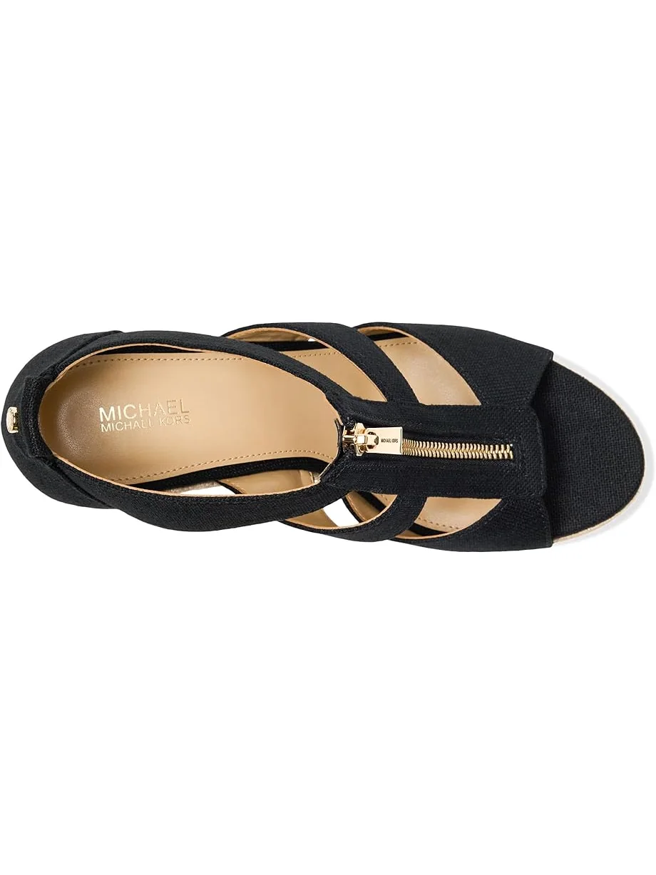 Женские босоножки на танкетке MICHAEL Michael Kors Etta — изображение 2 из 7, черный