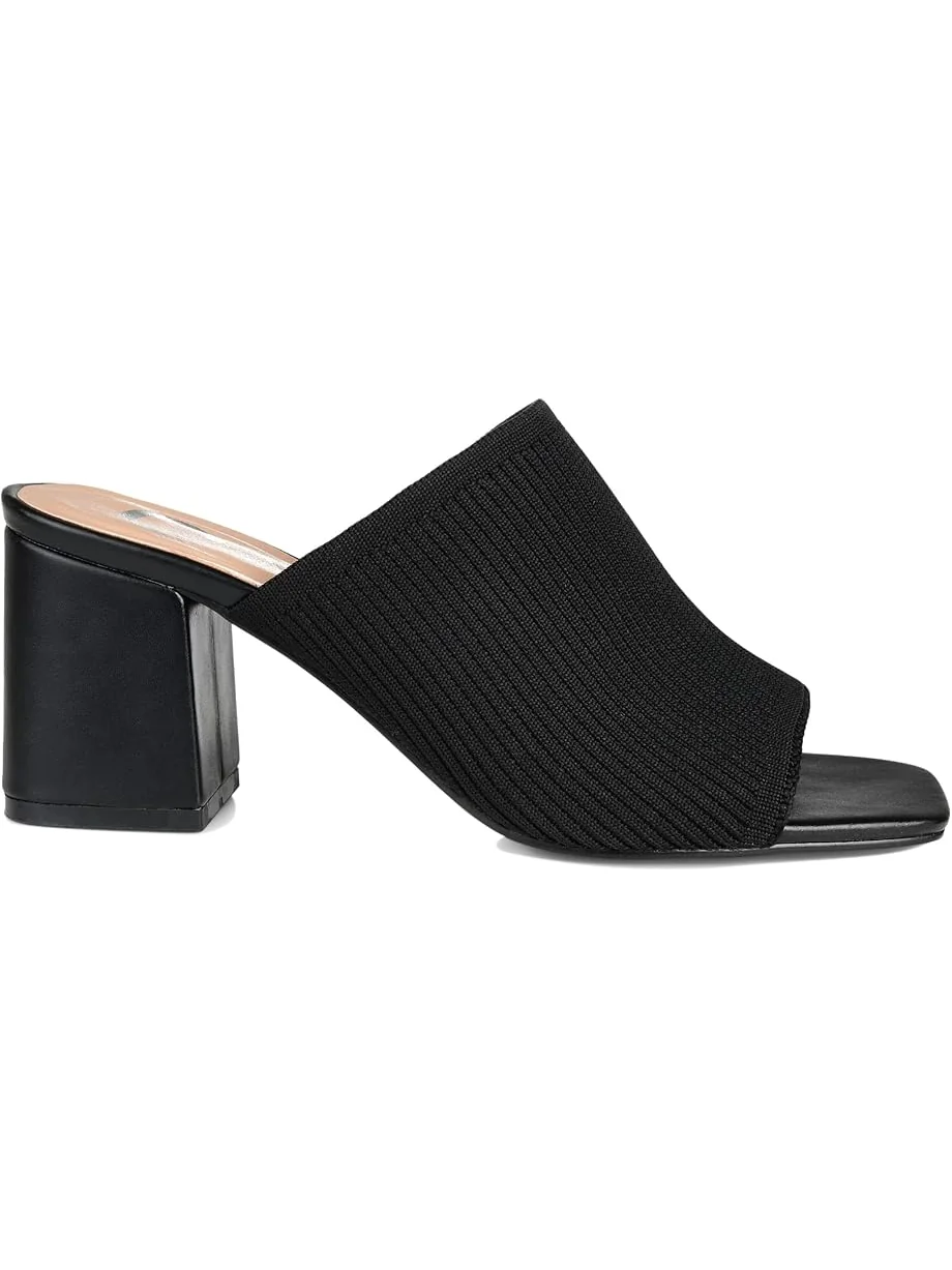 Женские босоножки на каблуке Journee Collection Lorenna Mule — изображение 6 из 7, черный