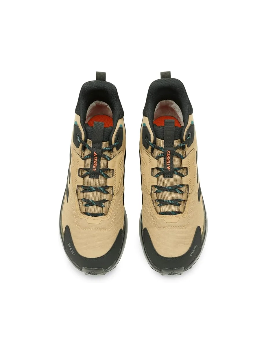 Мужские треккинговые ботинки Adidas Outdoor Terrex Anyländer Mid Top Rain.Rdy — изображение 2 из 7, черный/оливковый