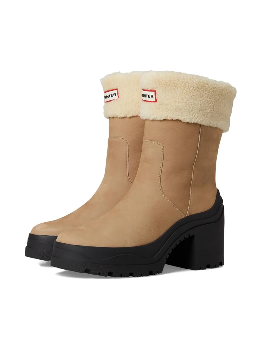 Женские ботинки Hunter Marisol, Medium Natural Nubuck — изображение 1 из 7, прозрачный