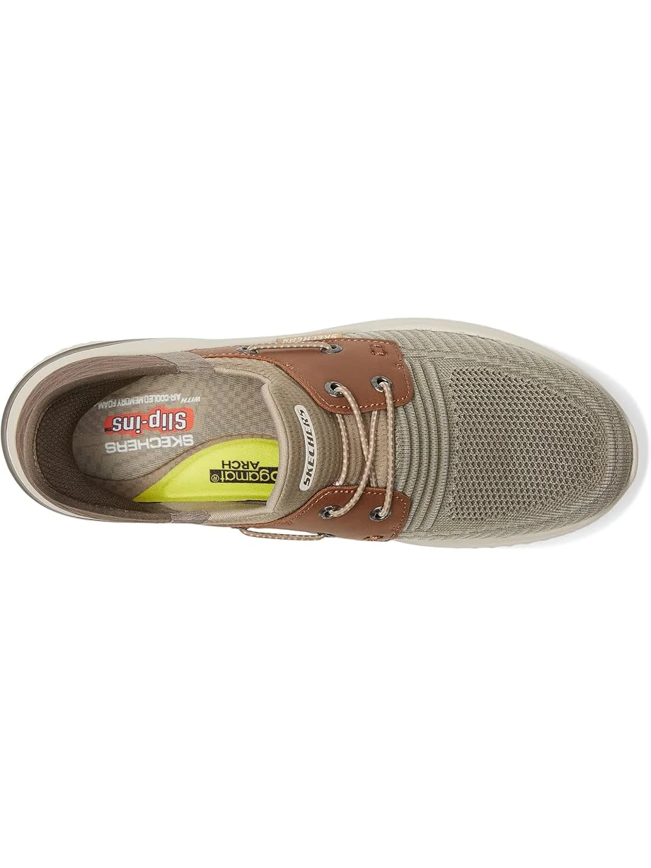 Мужские кроссовки SKECHERS Delson 3.0 Roth Hands Free Slip-Ins — изображение 2 из 7, коричневый