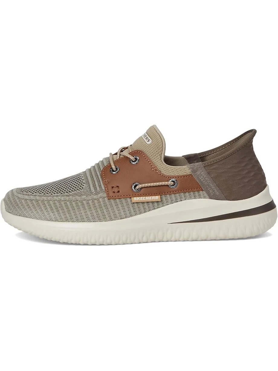 Мужские кроссовки SKECHERS Delson 3.0 Roth Hands Free Slip-Ins — изображение 4 из 7, коричневый