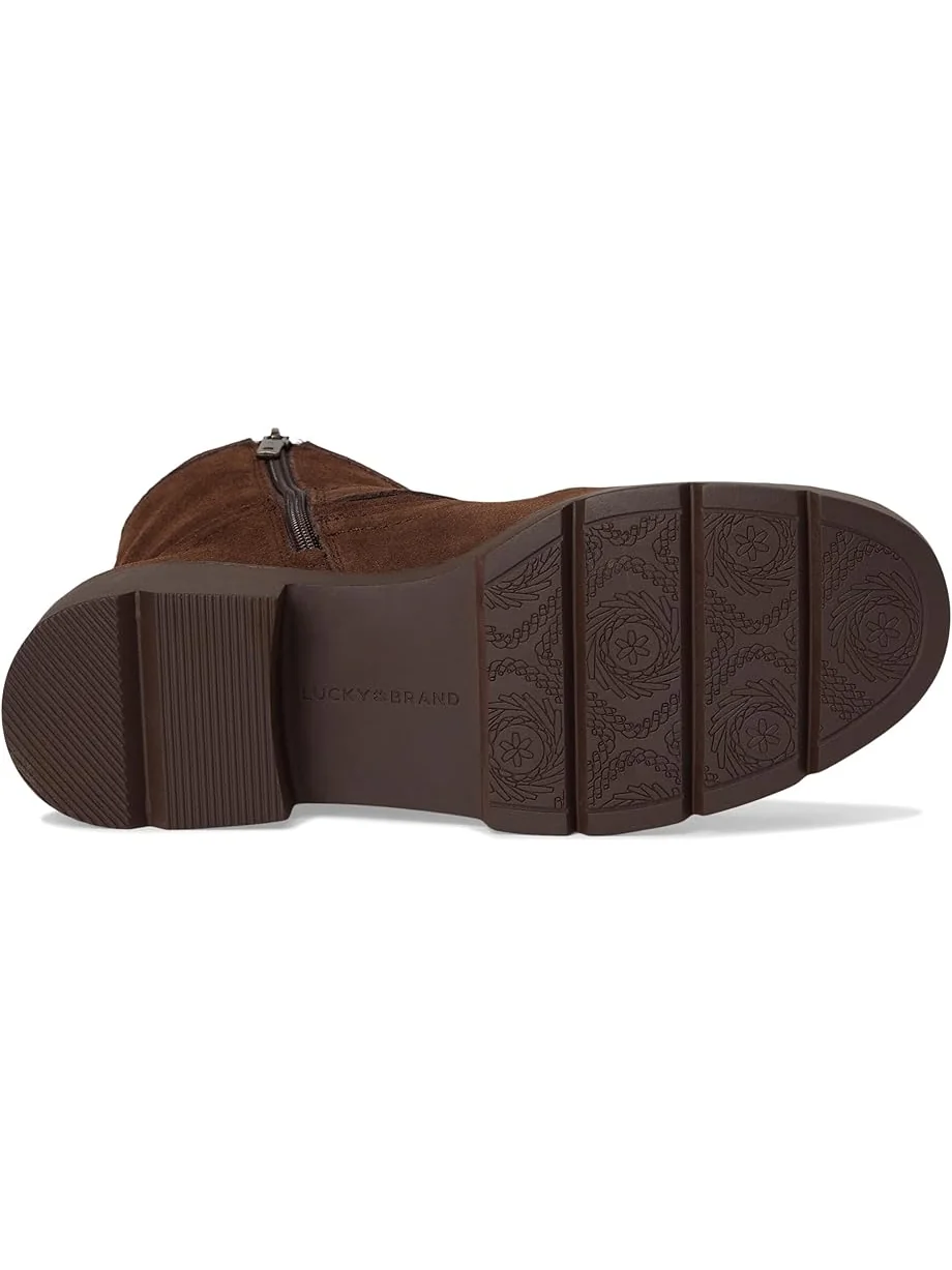 Женские мото-ботинки Lucky Brand Migyn Double Buckle — изображение 3 из 7, капучино