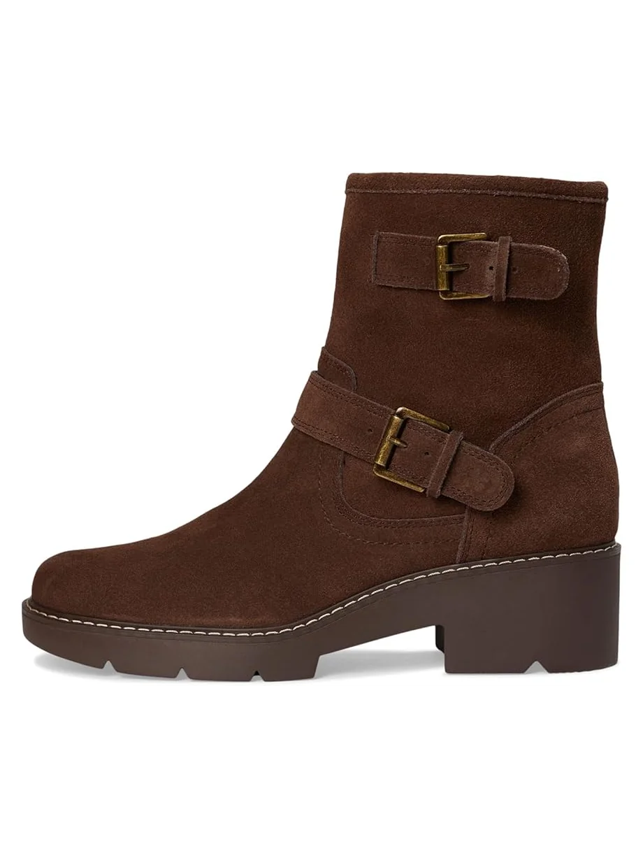Женские мото-ботинки Lucky Brand Migyn Double Buckle — изображение 4 из 7, капучино