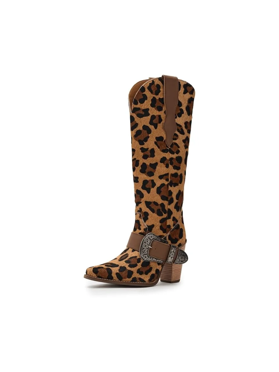 Женские ботинки Dingo Spur Crazy, Leopard — изображение 1 из 7, леопардовый
