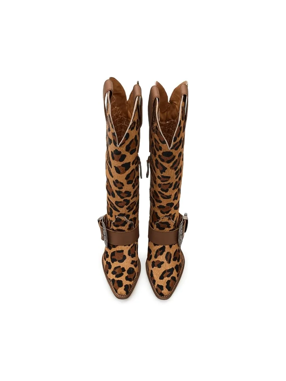 Женские ботинки Dingo Spur Crazy, Leopard — изображение 2 из 7, леопардовый