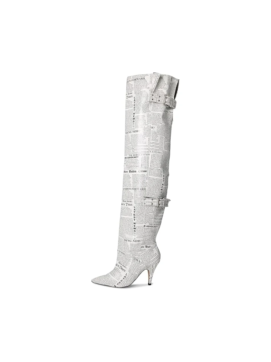 Женские ботинки Steve Madden Baddie — изображение 4 из 7, белый/черный
