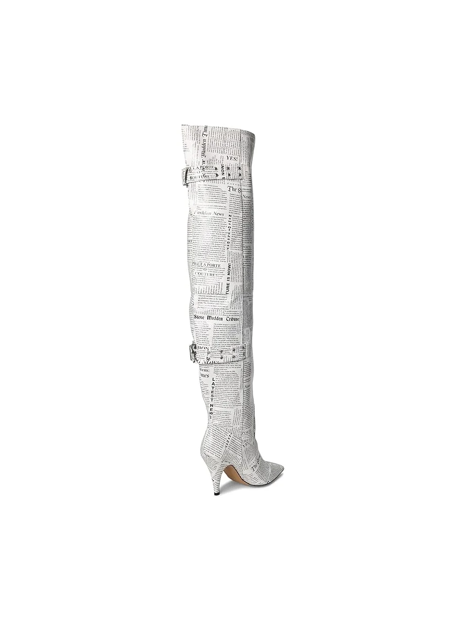 Женские ботинки Steve Madden Baddie — изображение 5 из 7, белый/черный