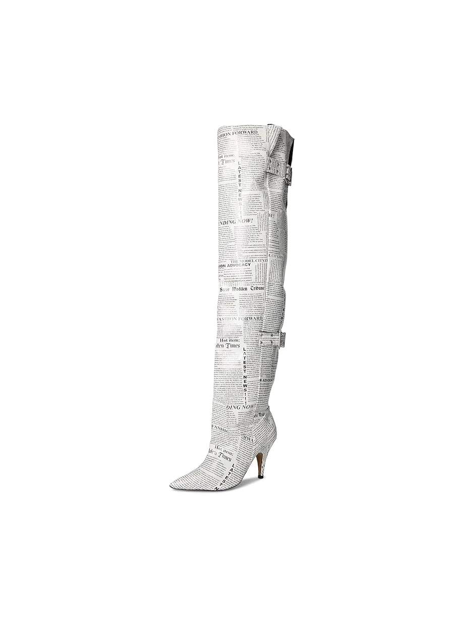 Женские ботинки Steve Madden Baddie — изображение 7 из 7, белый/черный
