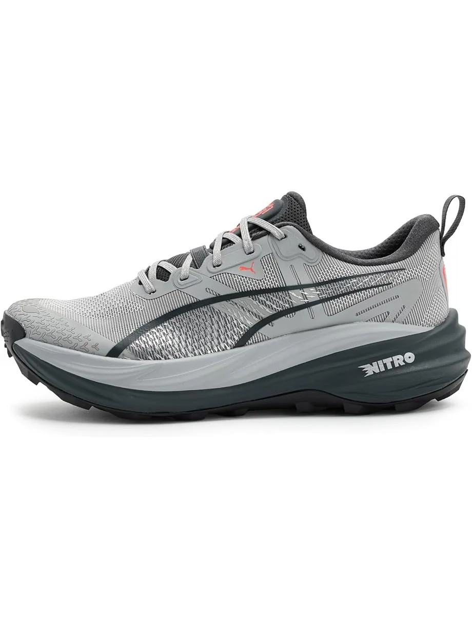 Мужские кроссовки PUMA Voyage Nitro 4 Trail Running — изображение 4 из 7, серый/красный