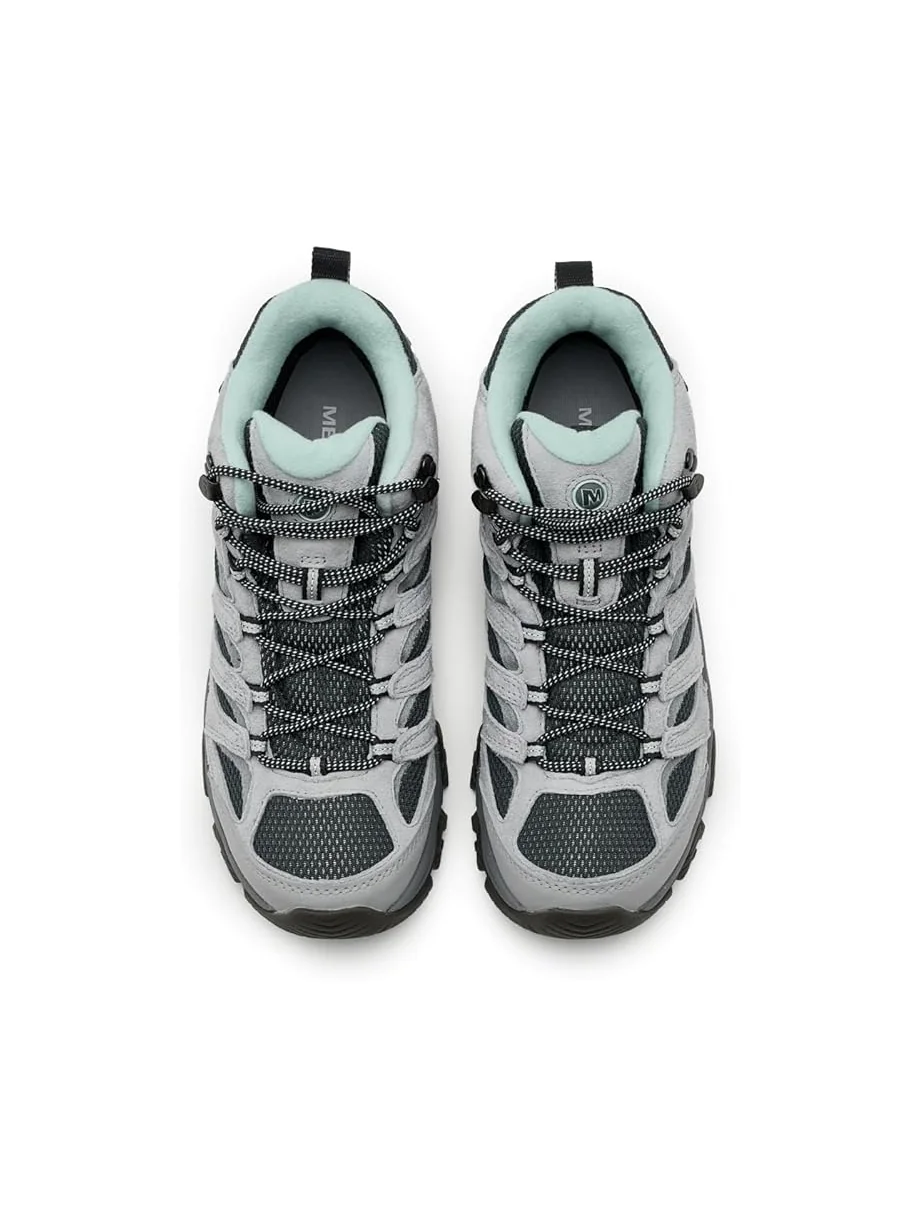 Женские треккинговые ботинки Merrell Moab 3 Mid Waterproof, Alloy — изображение 2 из 7, серебристый металлик