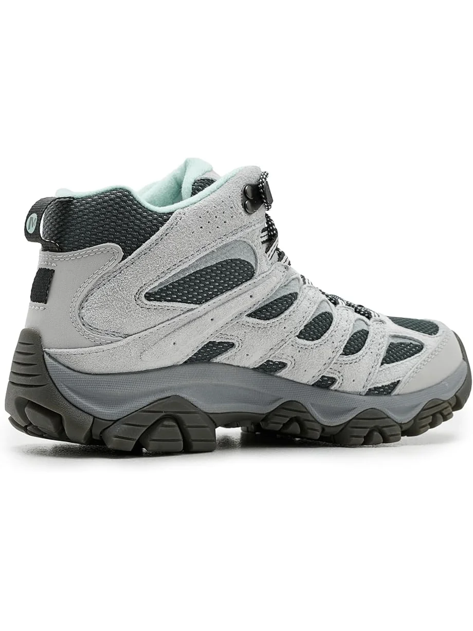Женские треккинговые ботинки Merrell Moab 3 Mid Waterproof, Alloy — изображение 3 из 7, серебристый металлик