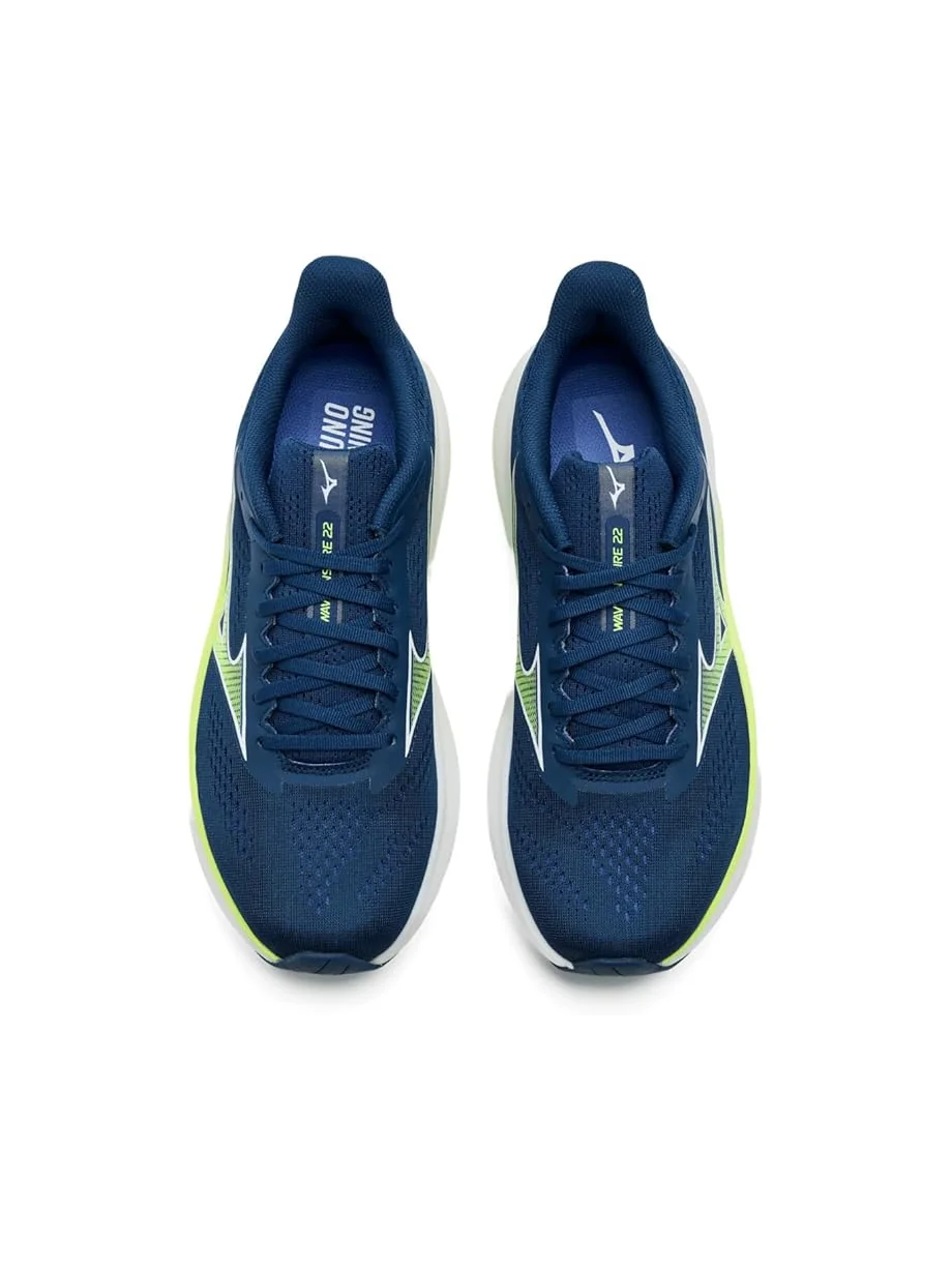 Мужские кроссовки Mizuno Wave Inspire 22 — изображение 2 из 7, синий/белый