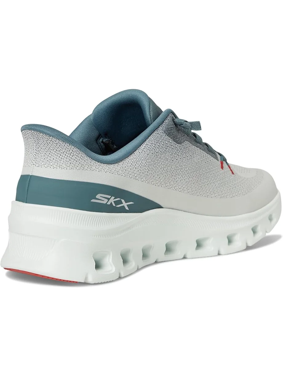 Мужские кроссовки SKECHERS Arch Fit Glide-Step Pro Hands Free Slip-In — изображение 5 из 7, светлый серый/синий