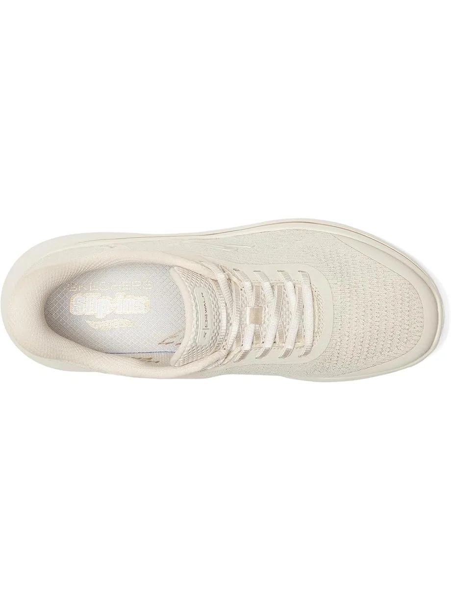 Женские кроссовки SKECHERS Performance Go Walk Arch Fit N-Joy Ria Hands Free Slip-Ins — изображение 2 из 7, прозрачный