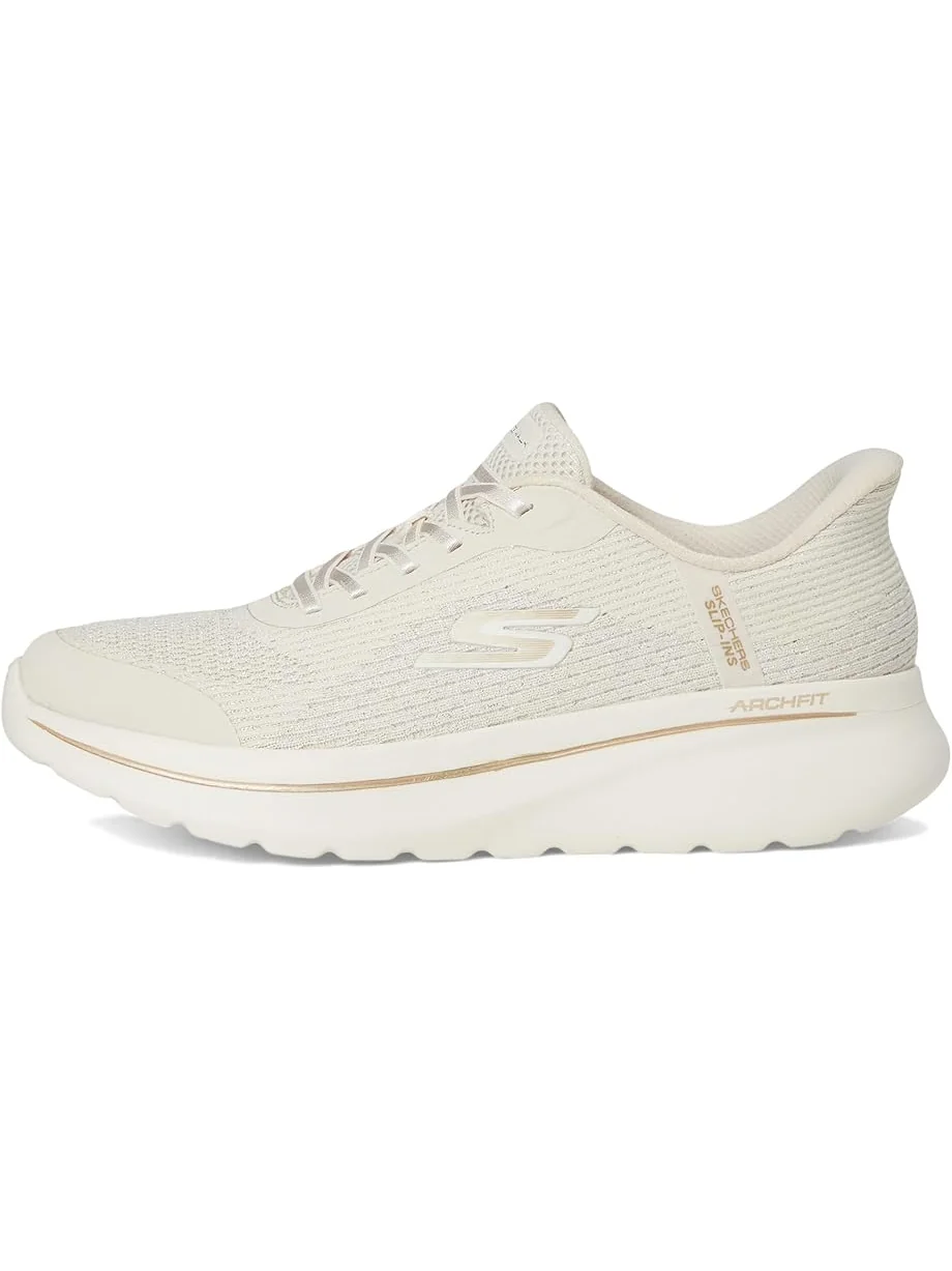 Женские кроссовки SKECHERS Performance Go Walk Arch Fit N-Joy Ria Hands Free Slip-Ins — изображение 4 из 7, прозрачный