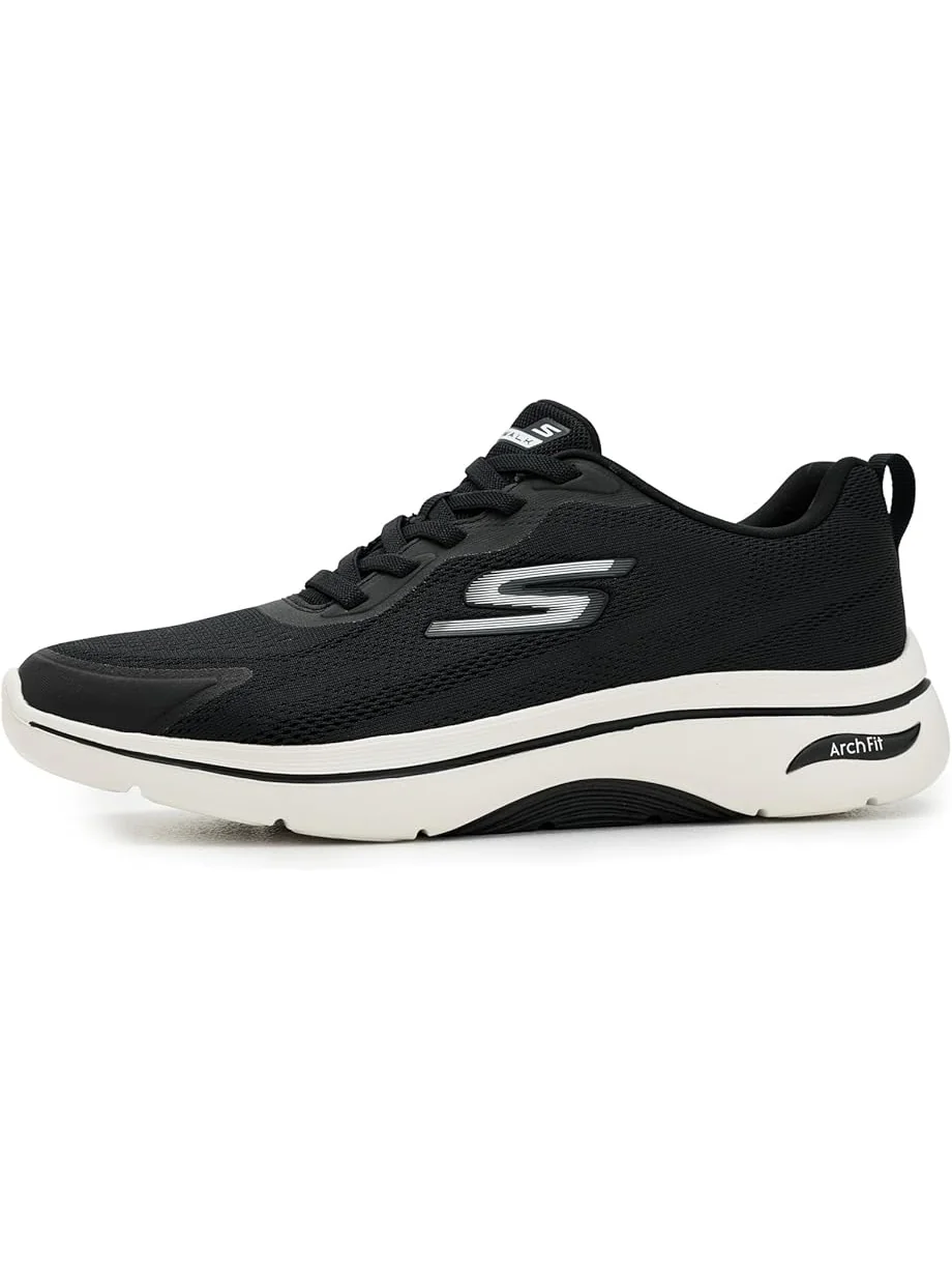 Мужские кроссовки SKECHERS Performance Go Walk Arch-Fit 2.0 Hands Free Slip-In — изображение 4 из 7, черный/белый