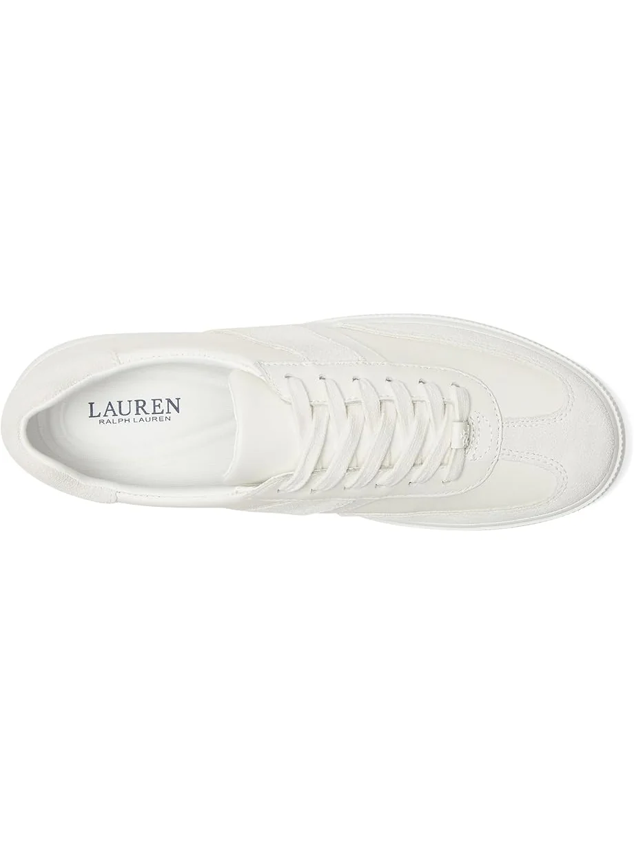 Женские кеды Lauren Ralph Lauren Braylee Leather & Suede — изображение 2 из 7, белый