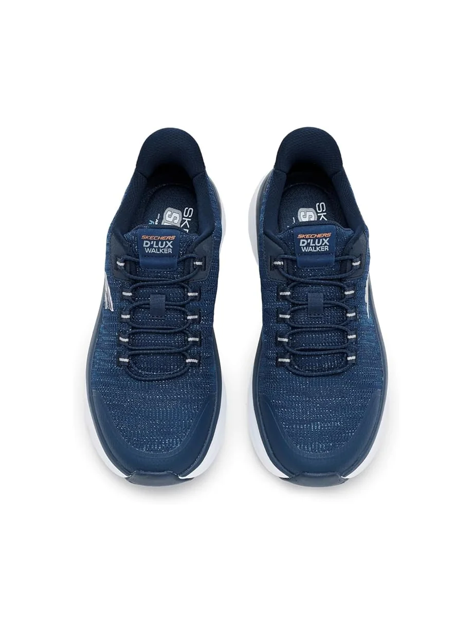 Мужские кроссовки SKECHERS D'Lux Walker 3.0 Drevven Hands Free Slip-In — изображение 2 из 7, темно-синий