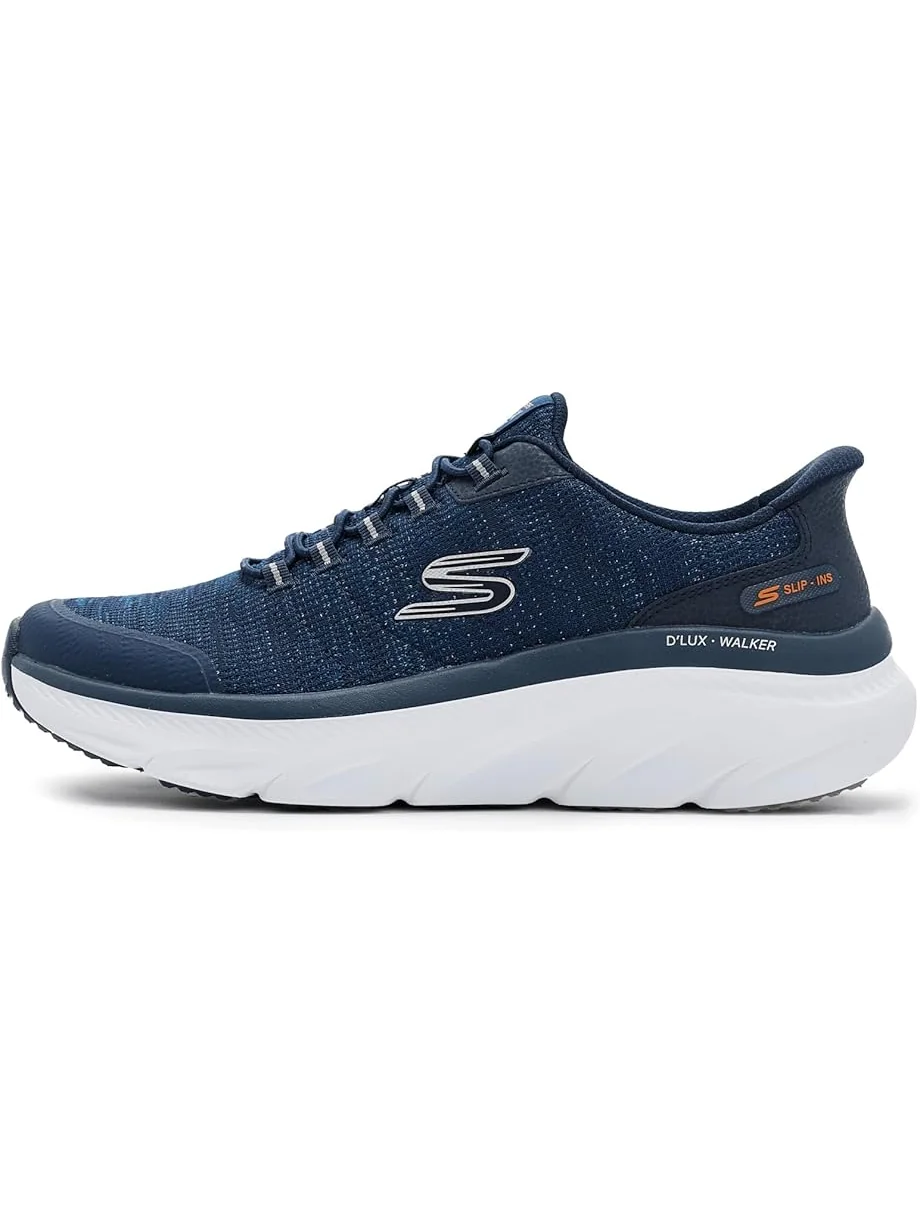 Мужские кроссовки SKECHERS D'Lux Walker 3.0 Drevven Hands Free Slip-In — изображение 4 из 7, темно-синий