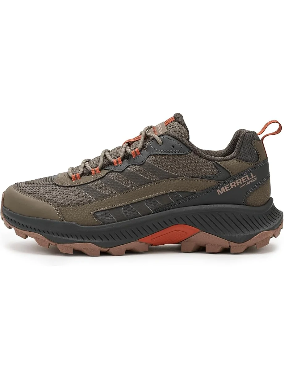 Мужские треккинговые ботинки Merrell Speed Strike 2 Waterproof — изображение 4 из 7, оливковый