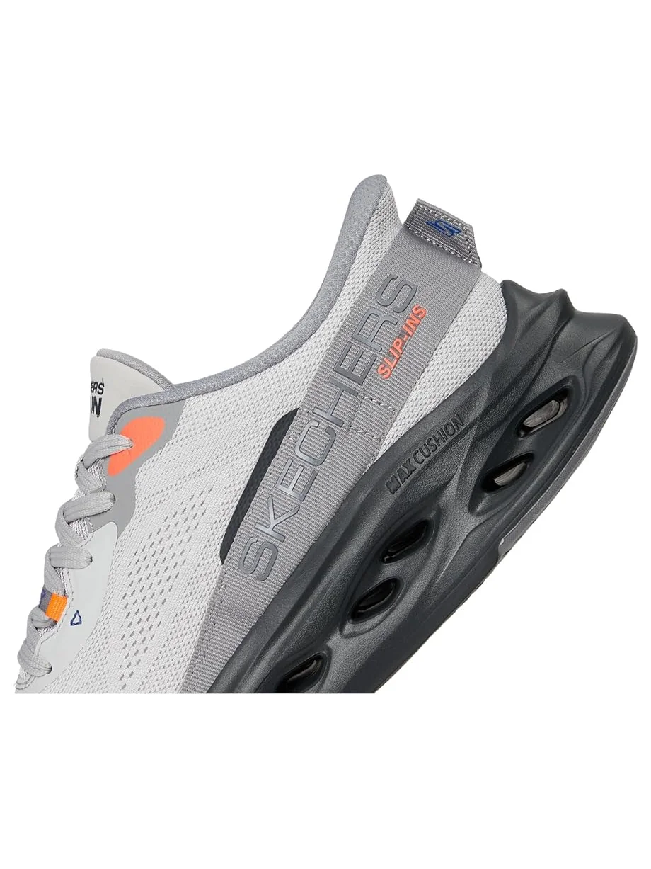 Мужские кроссовки SKECHERS Hands Free Slip-Ins Max Cushioning Glide-Step - Advert — изображение 6 из 7, серый/черный