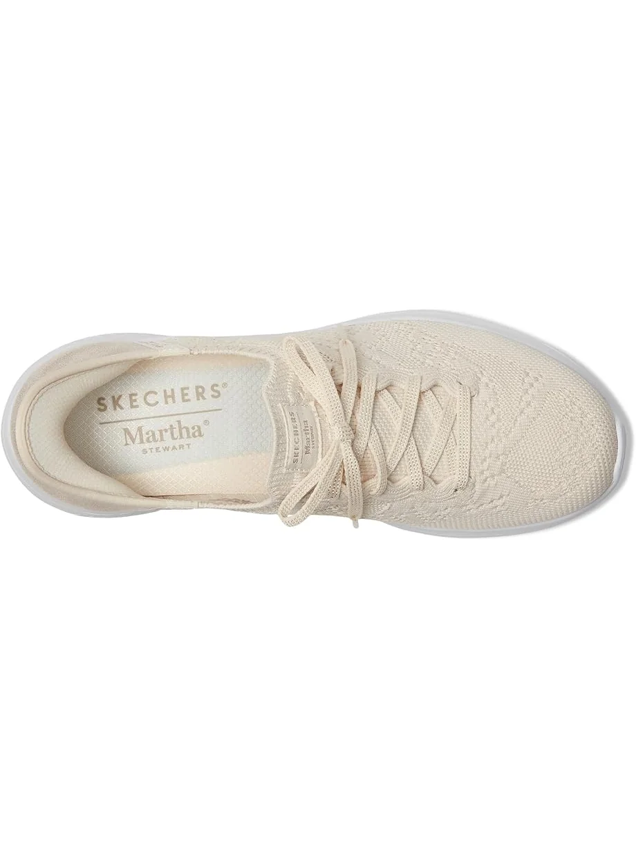 Женские кроссовки SKECHERS Martha Stewart Ultra Flex 3.0 Back On Track Hands Free Slip-Ins — изображение 2 из 7, кремовый