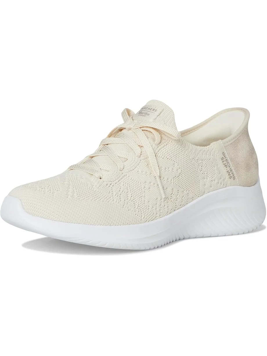 Женские кроссовки SKECHERS Martha Stewart Ultra Flex 3.0 Back On Track Hands Free Slip-Ins — изображение 7 из 7, кремовый