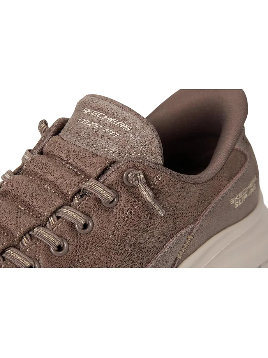 Женские кроссовки SKECHERS Contour Foam Cozy Fit Hands Free Slip-Ins — изображение 6 из 7, тауп
